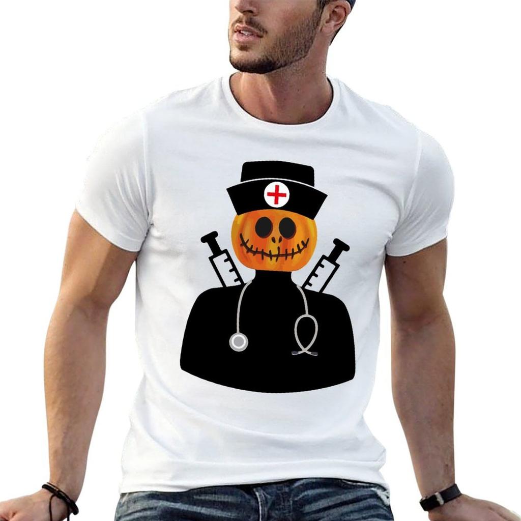 Nurse Halloween Shirt Rn Nurse Halloween Costume Tshirt Casual Daily Wear Short Sleeve Top
