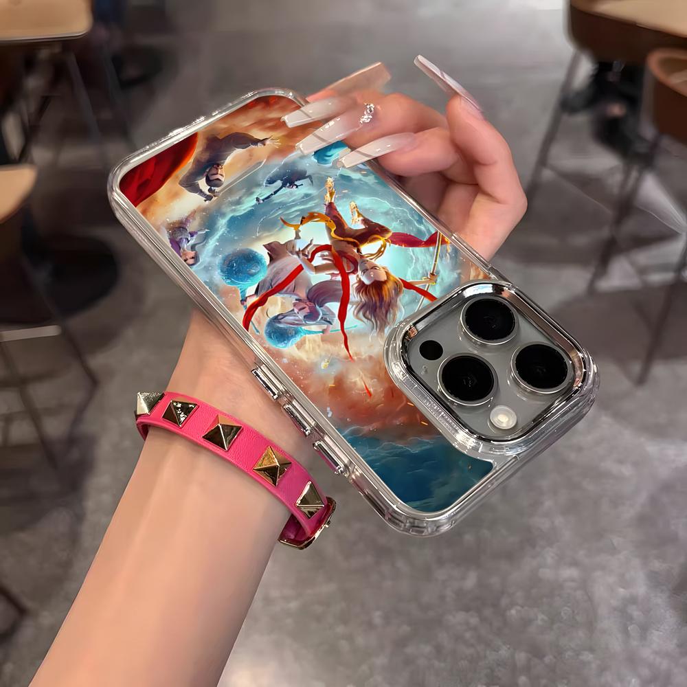 Cartoon Movie Nezha Phone Case For IPhone 17 Air 16 15 14 13 12 11 Pro Pro Max Plus Transparent Soft Cover