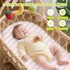 2 Pcs Baby Bassinet Sheets Set Standard Mattress Breathable Cozy Fitted Printed Detachable Stretchy Edge for Baby Bedding