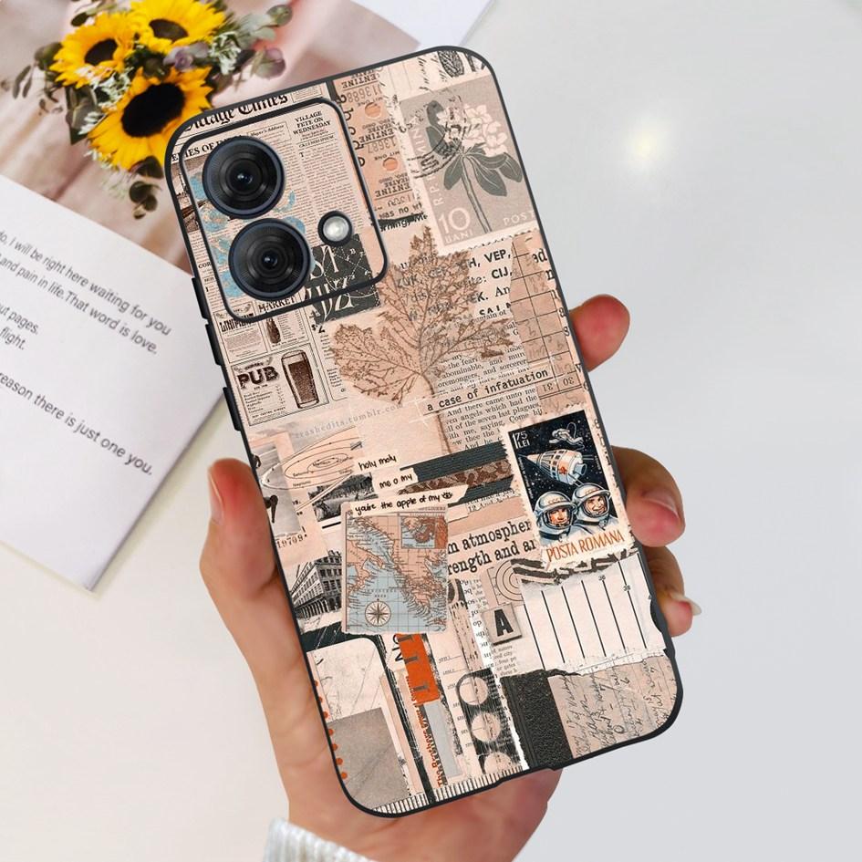 For Motorola Moto G84 5G Case 2023 New Stylish Butterfly Cat Slim Black Silicone Soft TPU Phone Cover For Moto G84 5G G 84 Coque