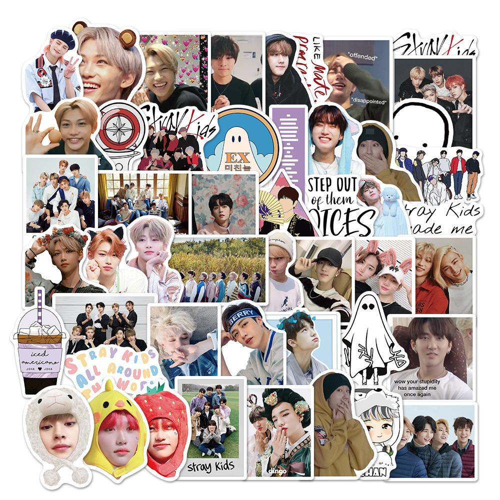 50 шт. Наклейки Stray Kids Skzoo Наклейка Музыкальная Группа Do It Новый Альбом Ipad Стакан для Воды Граффити Декоративная Наклейка Подарок Точка