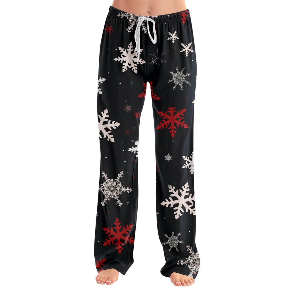 Adult Fashionable Loose Christmas Printed Casual Pants, Loungewear, Sleep Pants