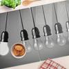 Glass Kitchen Serving Boards with Graphics Six Light Bulbs 2x40x52 cm