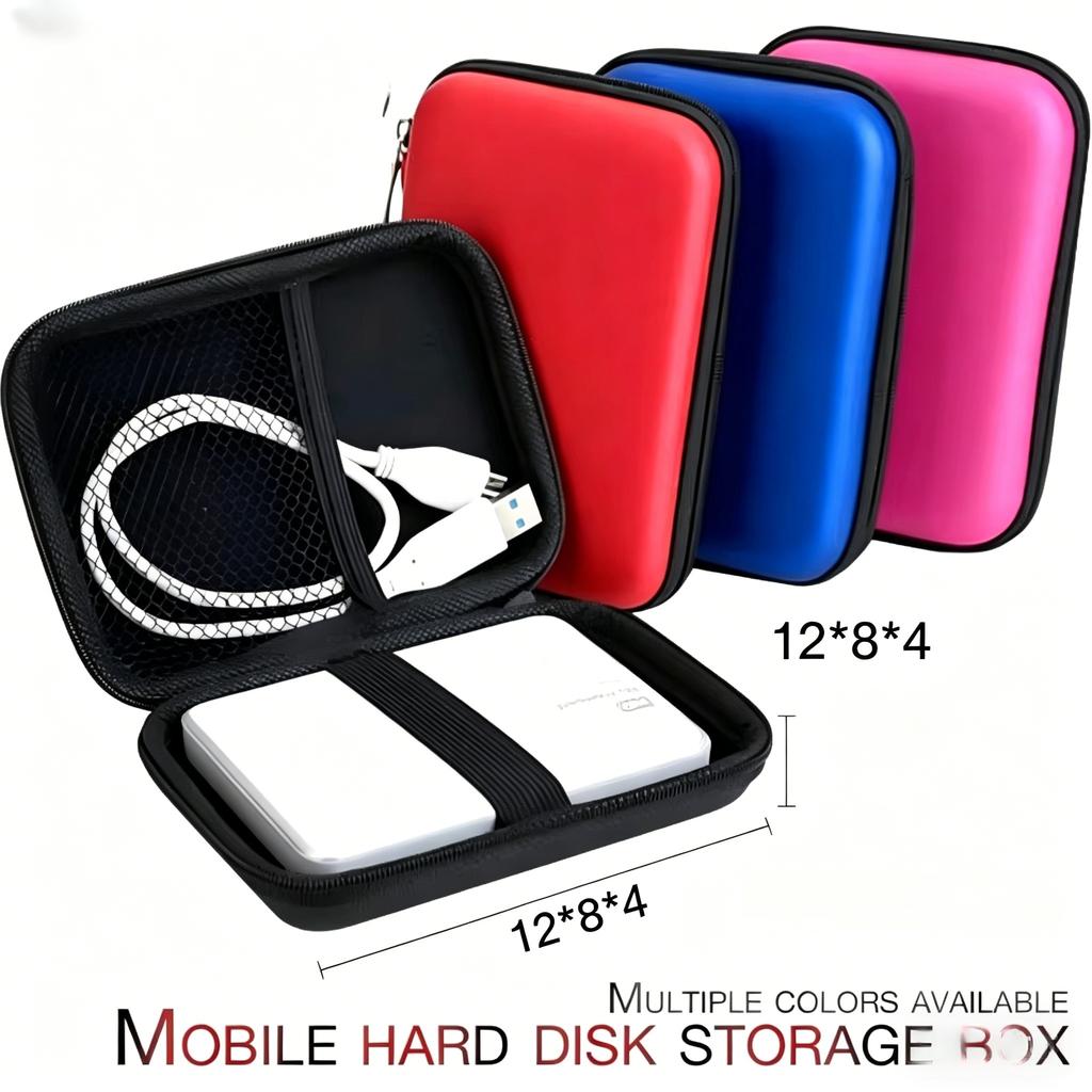 Bluetooth & Data Cable Organizer Case · EVA Zippered Storage Bag for Hard Drives · External USB Hard Drive Disk Storage Pouch