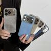 Новый чехол из ткани с покрытием под кожу для iPhone 17 Air 16 13 14 12 15 Pro Max Plus Защита объектива камеры Жесткий чехол