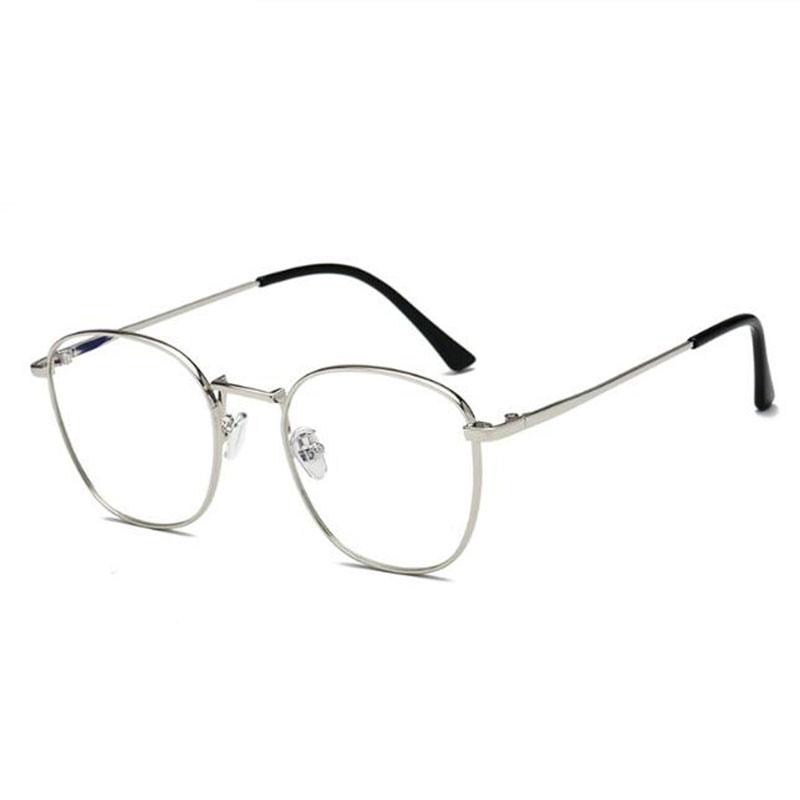Retro Round Metal Myopia Glasses -1 0 To -6 0 For Women Men Students Square Frame Fashion Eyewear