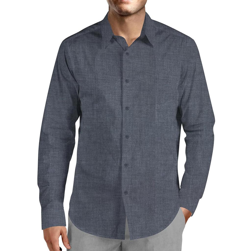 Unstitched 100% Cotton Chambray Shirt Fabric , Sold By Meter