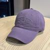 New Korean-style baseball cap for women in summer, versatile letter-print cap that makes the face look smaller, curved brim duckbill cap for men,