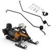 Left Right Side Snowmobile Ice Snow Scratchers with Mounts Kit Reduce Friction Universal Compatible For Ski-Doo 4E565768