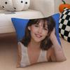 SSophie Marceau Cushion Cover Throw Pillow Cover Hidden Button Durable Polyester Chair Cushion