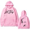 Rapper Lil Tjay Destined 2 Win Double Sided Print Hoodie Man Black Cotton Sweatshirt Men Women Fashion Oversized Hip Hop Hoodies