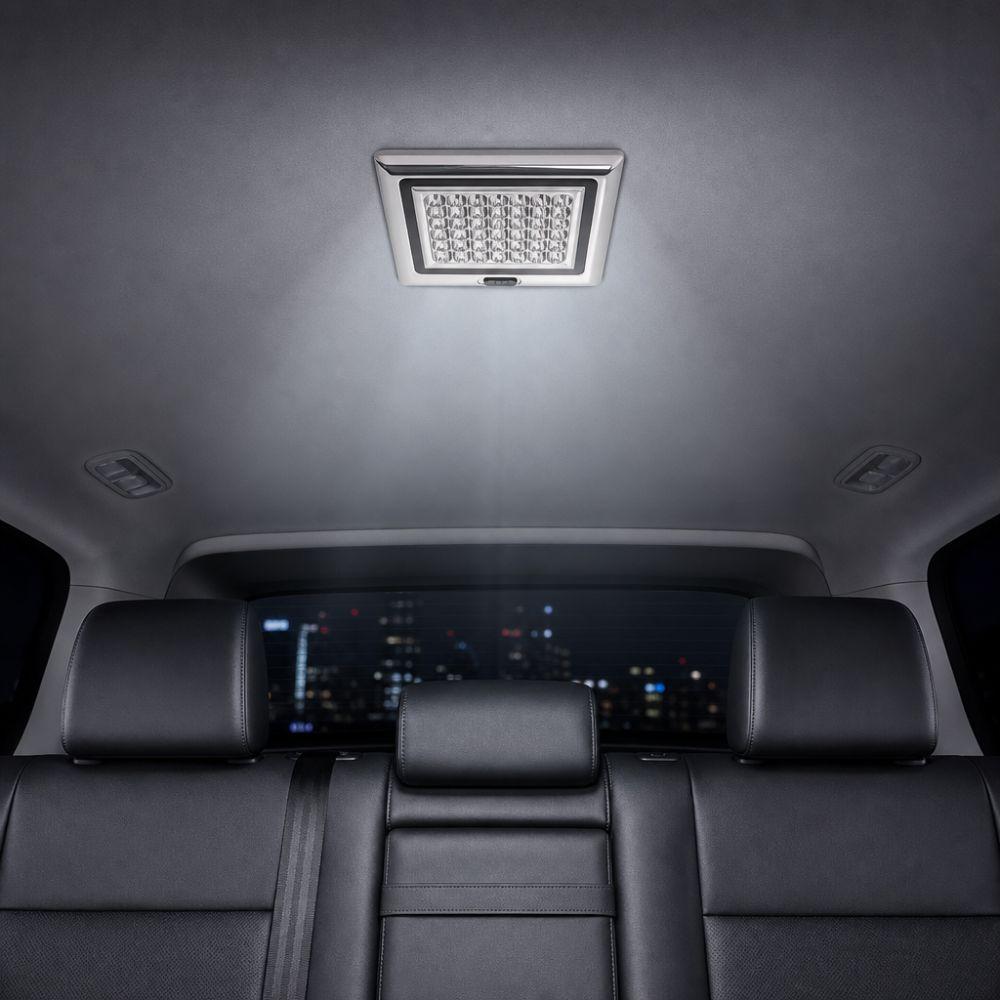 Durable Reading Light Chrome Housing Vehicle Trunk Ceiling Lights Ceiling Dome Light RV