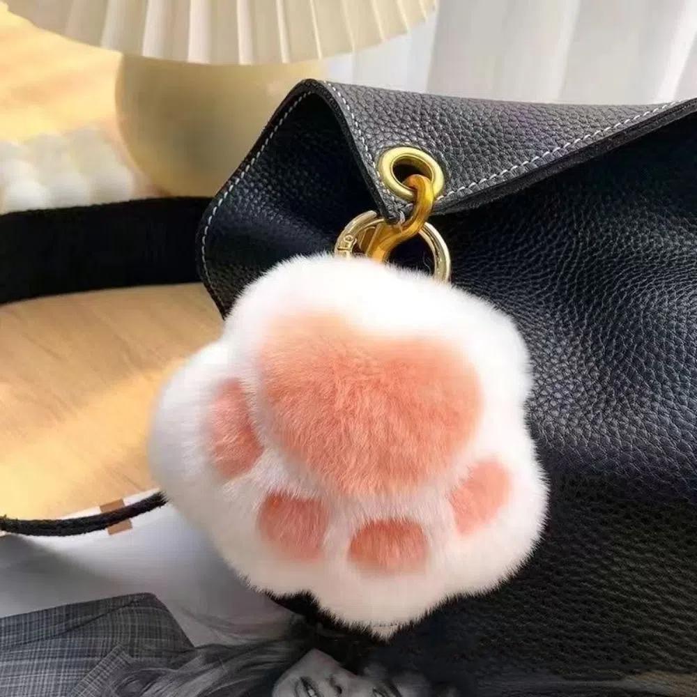 Брелок для ключей Furry Doll Cat's Paw, плюшевая игрушка Cat's Paw, кулон, ювелирное изделие, подарок