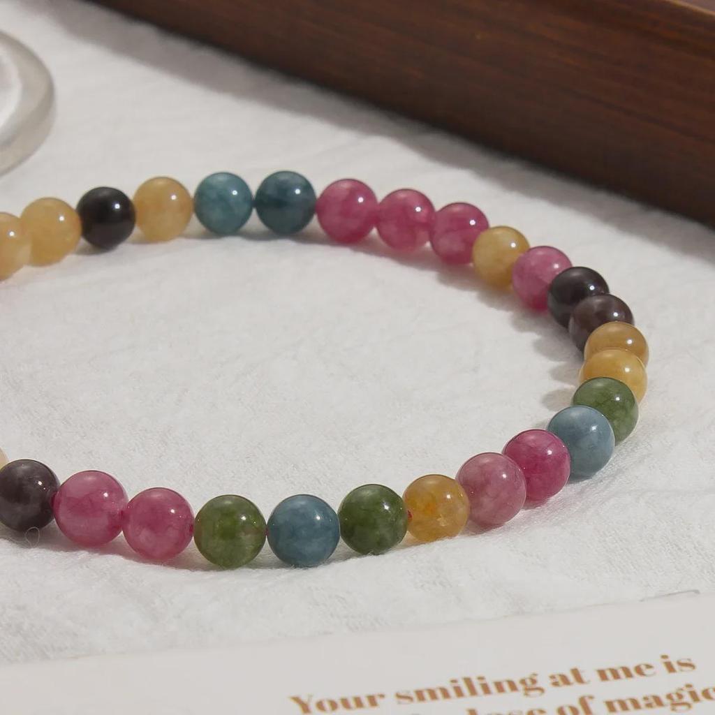 Новое роскошное ожерелье из цветного турмалина в китайском стиле