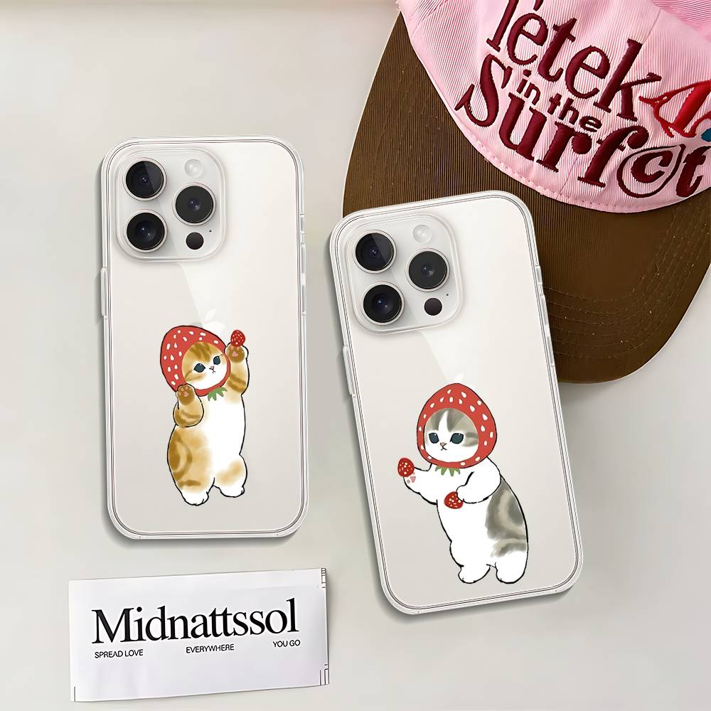Чехол для телефона Милый M-Mofusands Для Samsung S26 S25 S24 S23 S22 S21 S20 Note20 Note10 Plus Ultra Lite Edge 5G Прозрачный Мягкий ТПУ Чехол