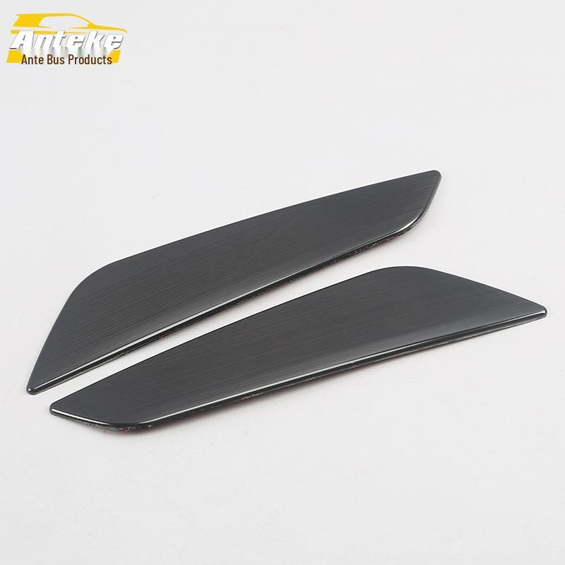Compatible 17+ 5 Series Front Fender Sticker Sequin & Door Stainless Steel Fender Car Accessories.