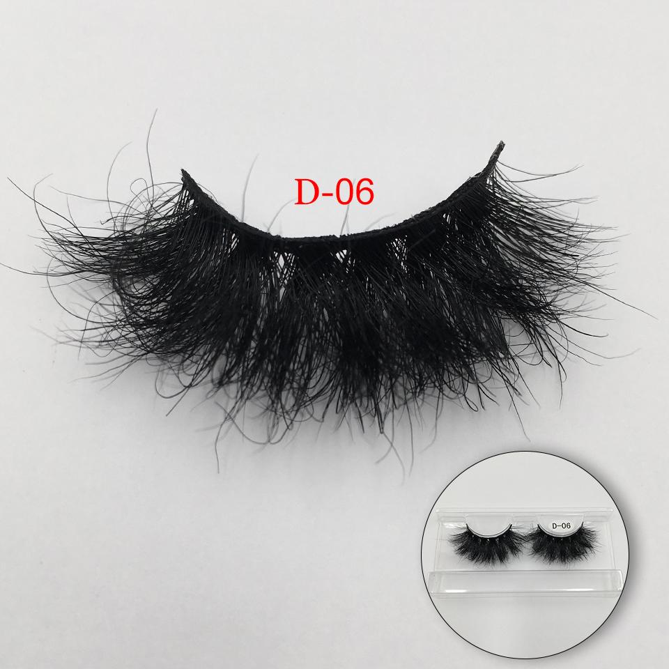 RED SIREN Fluffy Lashes Mink 25mm False Eyelashes Makeup Long Natural Volume 3d Eyelashes Extension Wholesale Mink Eyelashes