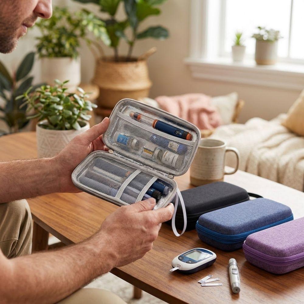Dust-proof Insulin Cooling Bag Waterproof Essential Oil Case  For Diabetics