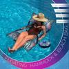 2-in-1 Floating Hammock And Beach Tote 4 In 1 Multi-Purpose Pool Floats Inflatable Foldable Water Hammock Swimming Lounger Summer Floaties Rafts