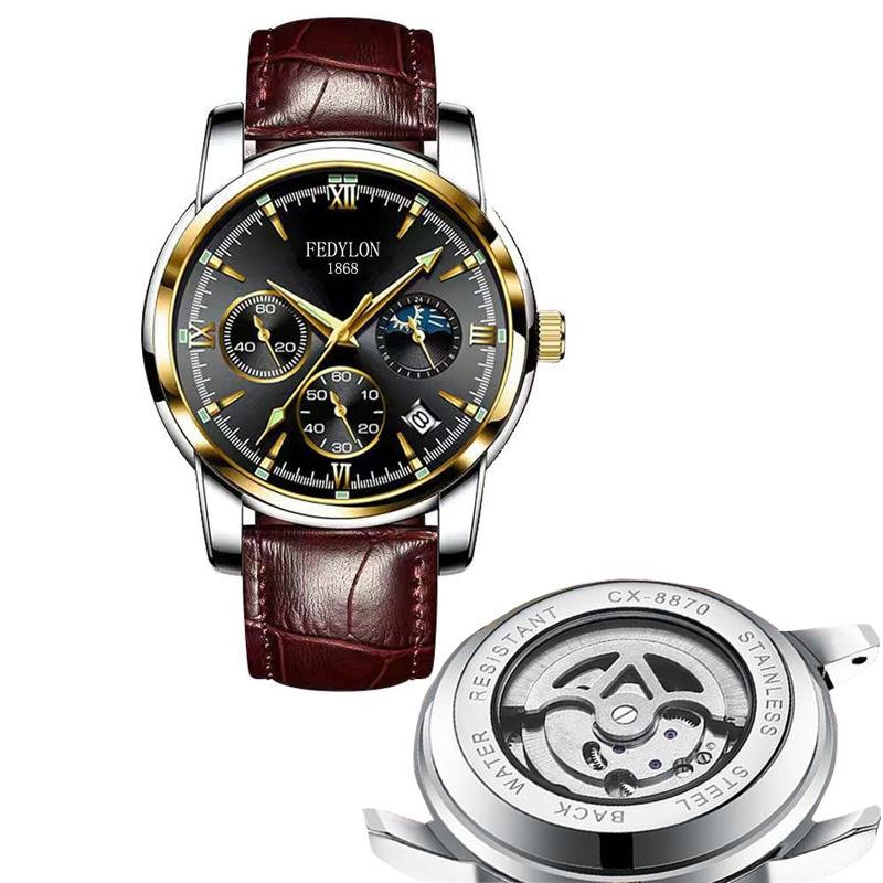 Полностью автоматические немеханические часы мужские водонепроницаемые светящиеся полые часы с турбийоном мужские часы Business Trend Watch