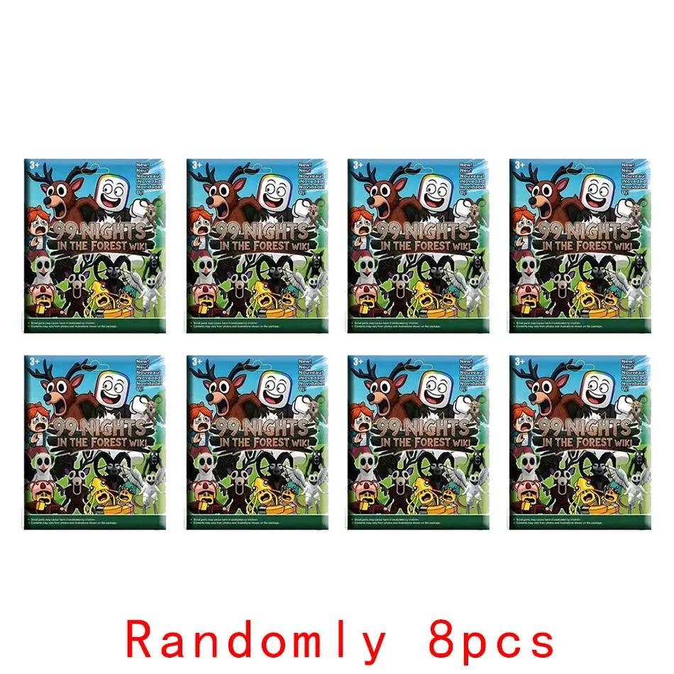 Игра 99 Ночей Выживания в Лесу Фигурка Коробка Фигурки Действия Наборы Модели из ПВХ Игрушки Совпадающие Оптовая Карта Мешок-Сюрприз Подарок
