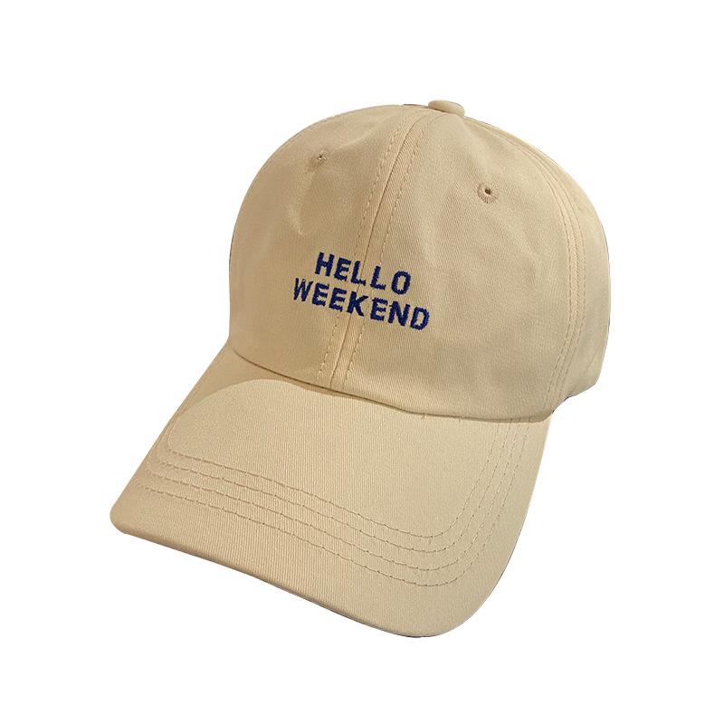 White Baseball Cap Children Spring And Autumn Summer Thin Trendy Brand Niche Japanese Fashion Sunshade Letter Embroidery Cap