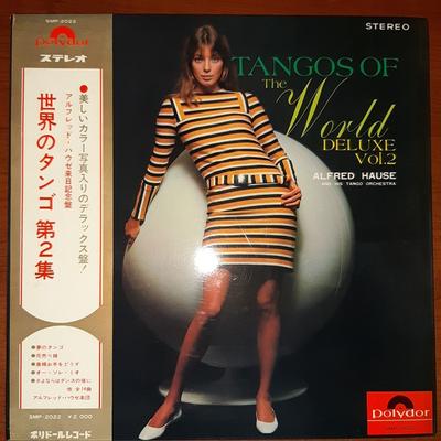 Виниловая пластинка ALFRED HAUSE HIS TANGO ORCHESTRA Tangos Of The World Deluxe Vol.2 SMP2022 POLYDOR 1968 Япония Obi Латиноамериканская Б/у