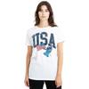 Womens/Ladies USA T-Shirt