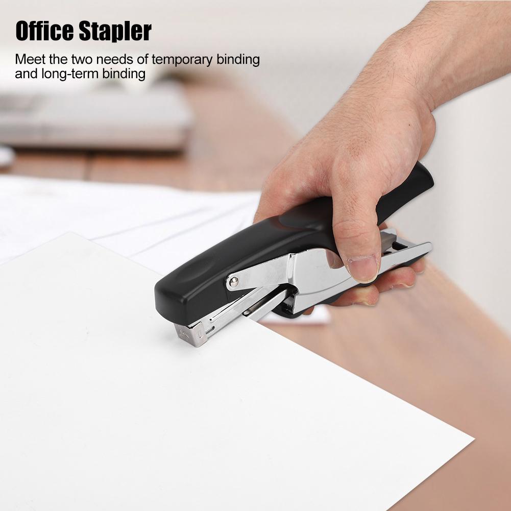 Офисный степлер, инструмент для экономии труда, школьные принадлежности, зажим черного цвета для коллекции поделок
