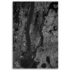 Canvas print Black and white city map