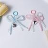 1Pc Handmade Pearl Double Bow Shaped Pendant Keyring Ornament Delicate Beaded Keychain Diy Decoration For Bags Phones