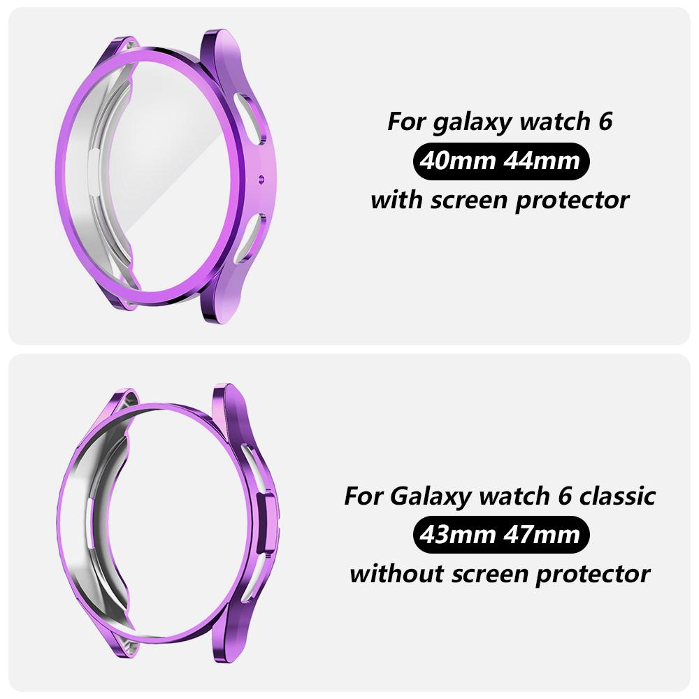 Чехол для Samsung Galaxy Watch 4 5 6 7 40мм 44мм Протектор Мягкая Обложка Силиконовый ТПУ Бампер Защита Экрана Полные Аксессуары