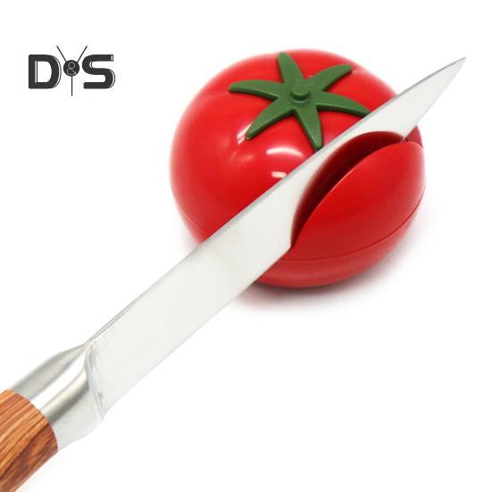 Милая керамическая точилка для томатов, быстрая заточка, многофункциональная резак для фруктов, ножницы, металлическая точилка для посуды, точильный камень, кухонные принадлежности