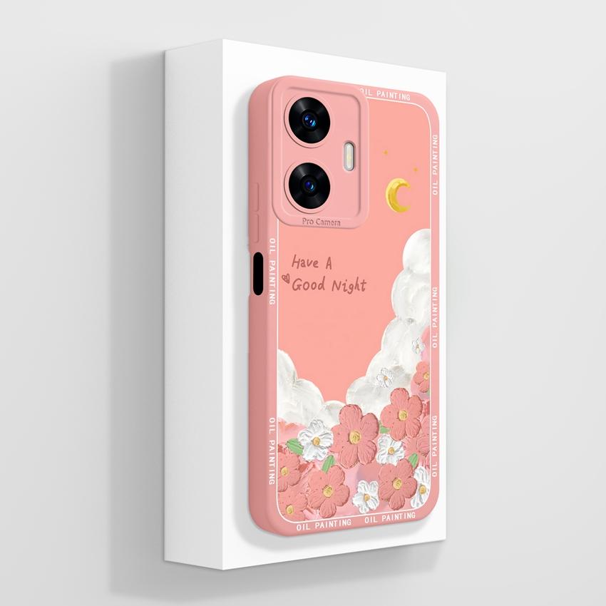 Красивые чехлы для телефона в форме сердца любви для Realme C55 C35 C25 C20 C15 C11 C21Y C25Y Мягкий жидкий силиконовый бампер Противоударный защитный чехол для Realme Casing