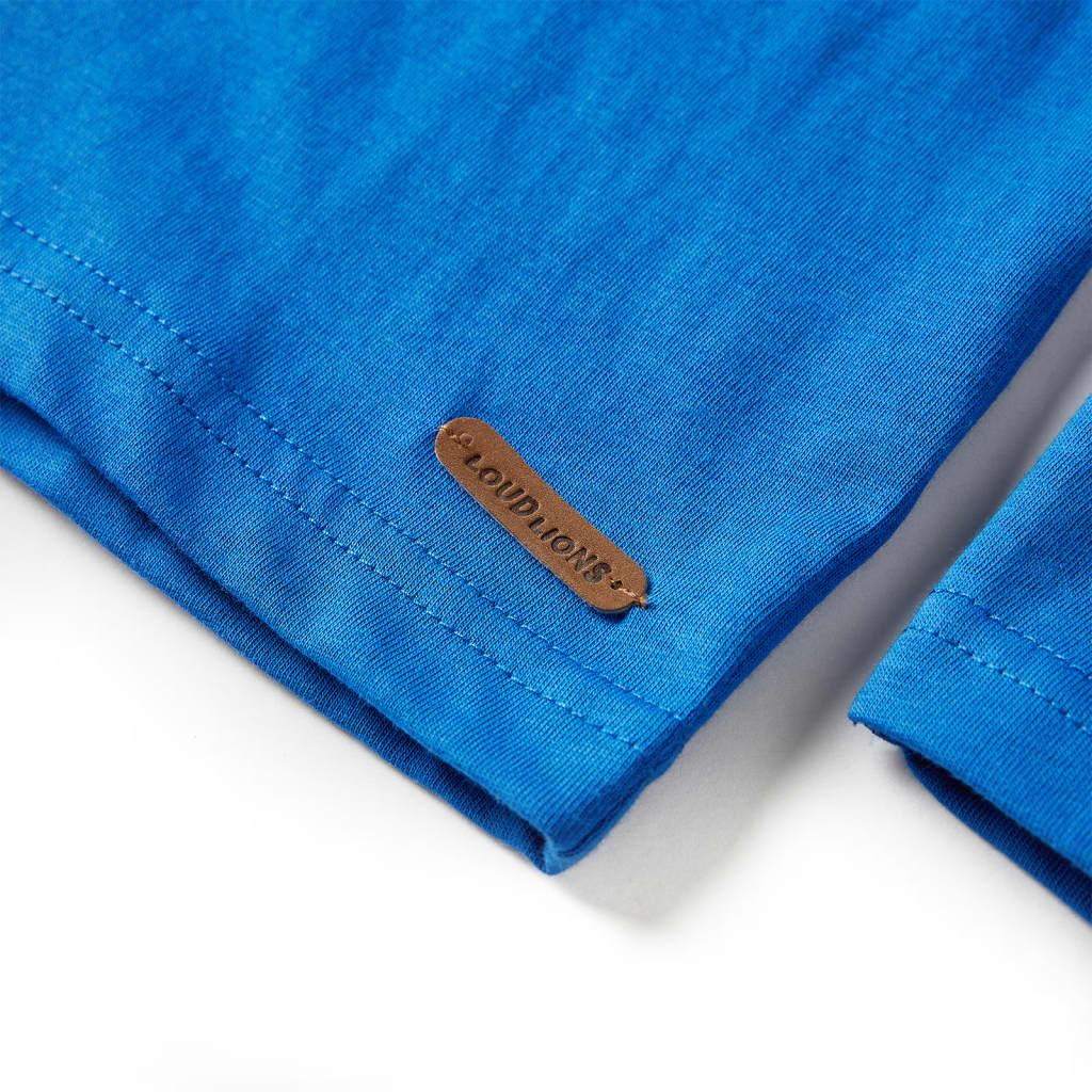 Kids Long Sleeve T Shirt Cobalt Blue 116