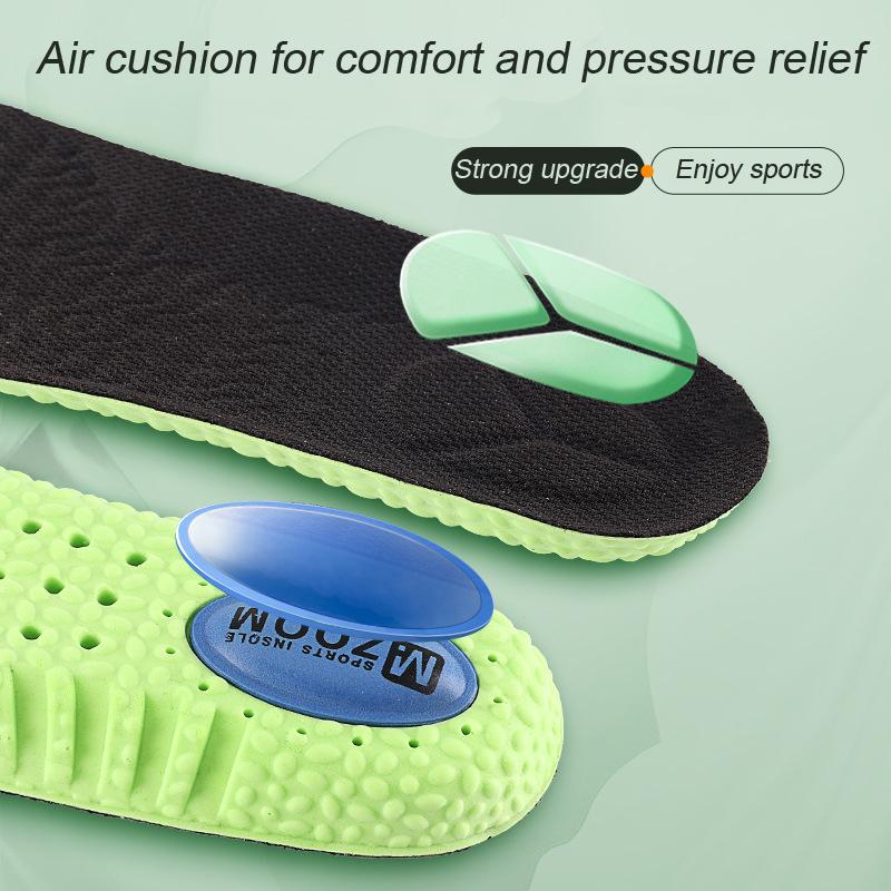 NO.8 PU Sneakers Insoles for Shoe Soft Elastic Deodorant Shoe Pads Insole Orthopedic Arch Support Foot Inserts Breathable Air Cushion