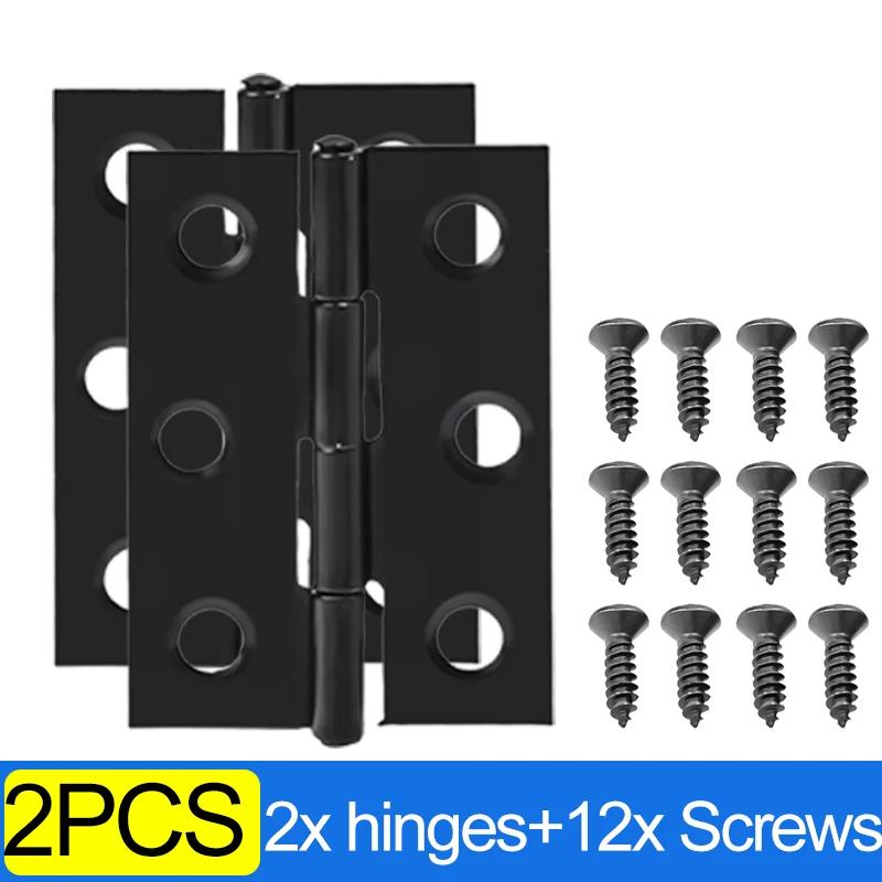 10/1 шт 2-дюймовая дверная петля из нержавеющей стали плоские петли оконные петли для шкафов дверной соединитель книжный шкаф деревянная коробка мебельная фурнитура