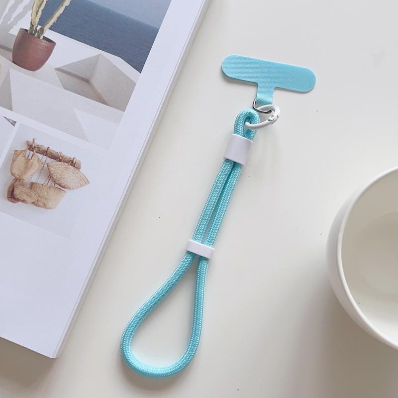 Простой конфетный цвет шнурок для мобильного телефона регулируемый браслет цепочка для телефона универсальный противоутерянный брелок ремешок для сотового телефона