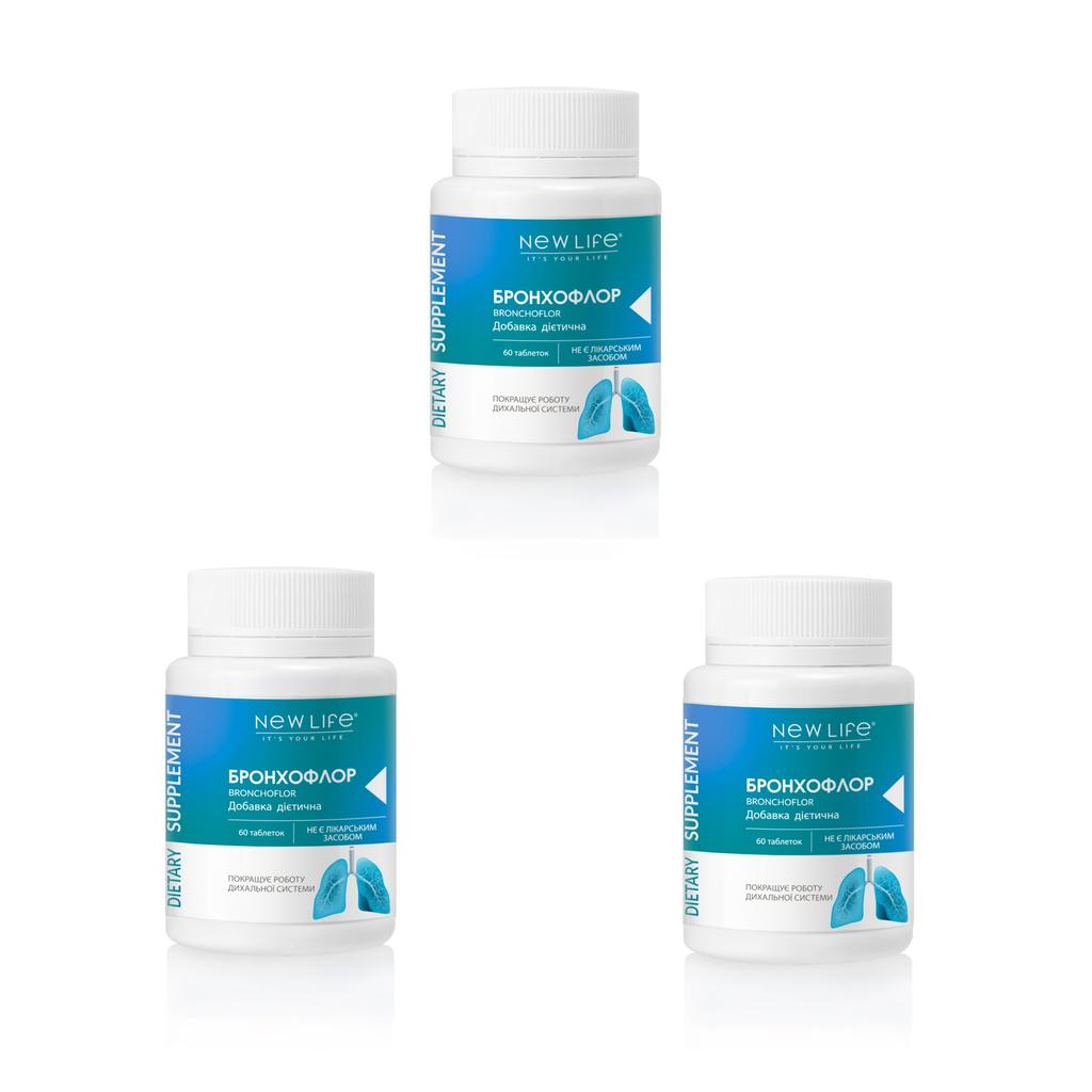 Бронхофлор New Life Добавка Диетическая (Поддержка Легких и Бронхов)