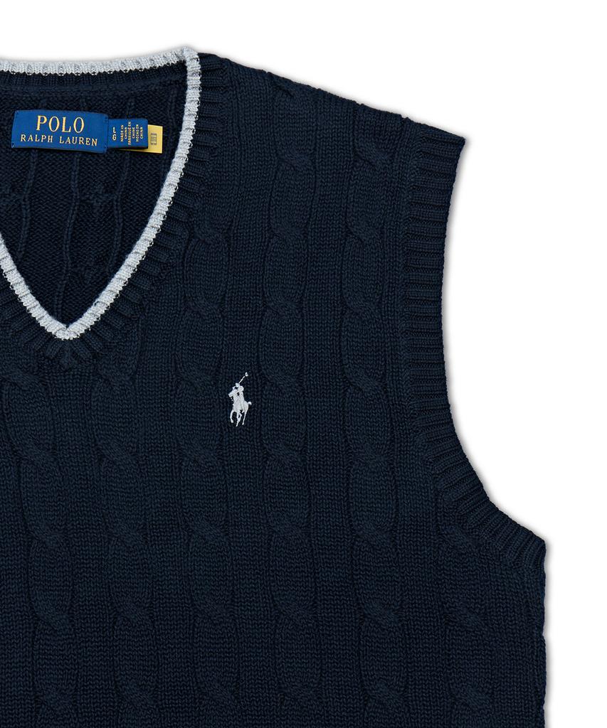 POLO RALPH LAUREN Cable Knit Cotton Sweater Vest - Multicolor