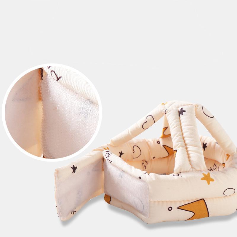 Infant Toddler Baby Cartoon Safety Helmet Kids Head Protection Hat for Learn Walking Crawling Children Protective Headgear