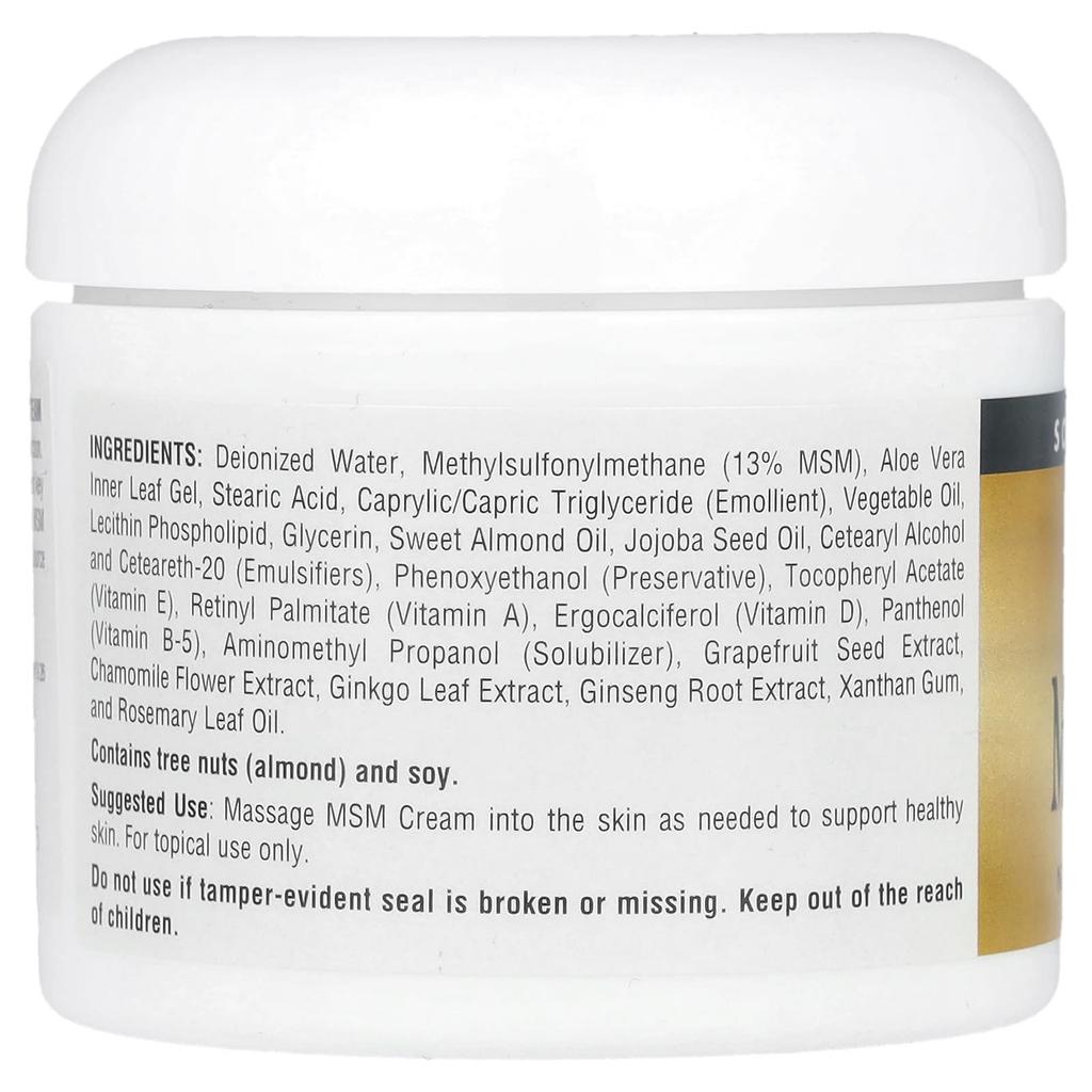 Source Naturals MSM Cream, 4 Oz (113.4 G)