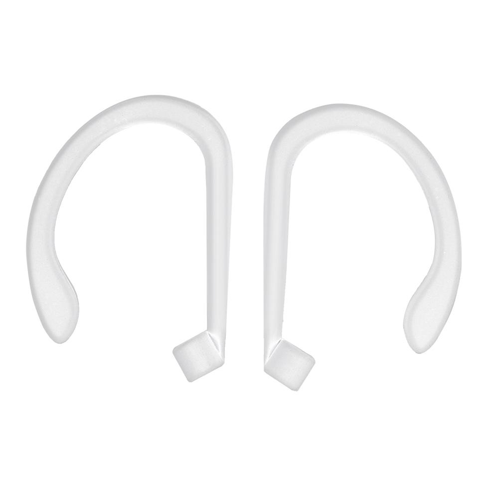 Силиконовый наушник Заушный крючок Зажим Держатель для AirPods Bluetooth Гарнитура Спорт(белый)