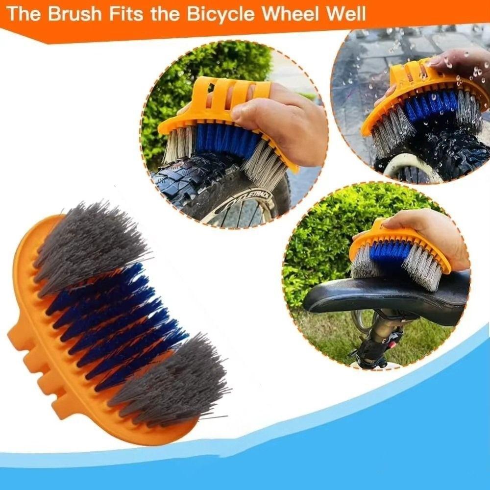 Flexible Bristle Bike Cleaning Tool Universal Chain Cleaner Tool New Cycling Scrubbing Tool