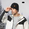 Knitted hat, women's winter warm cycling ear protection wool knitted hat scarf gloves three-piece set