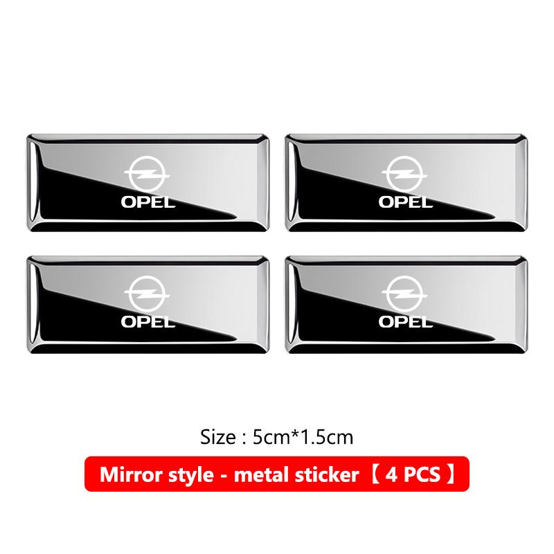 For Opel Car Logo Body Sticker Aluminum Alloy Emblem Auto Stickers Insignia Astra G J F K Vectra C H Corsa C B D Omega