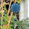 3D Mandala Wind Chime Vibrant Color Butterfly Butterfly Wind Spinner Four-leaf Clover Stainless Steel Flower Rotating Pendant