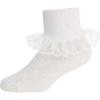 Носочки TipTop для девочек белые для крещения, первого причастия или крестин Размер 3-5