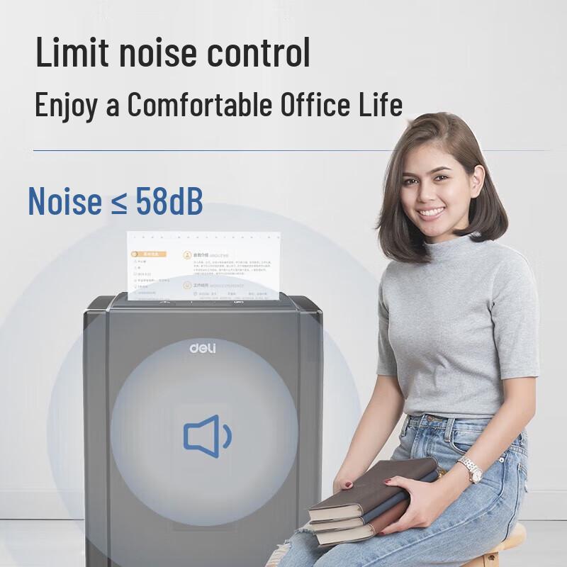Deli Multifunction Office Paper Shredder CN plug (adapter included)
