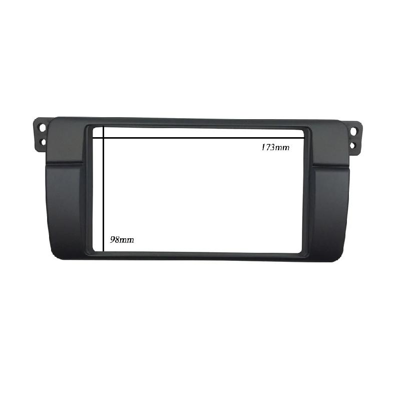 1 or 2 Double 2 Din Fascia For BMW 3 Series E46 1998-2005 Radio Dash Mounting Trim Kit +ISO Wiring Antenna Adaptor Aftermarket